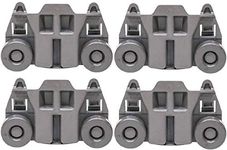 Odowalker Pack of 4 Dishwasher Premium Wheels Lower Rack for Kenmore Elite Dishwasher Parts W10195416 Kitchen Aid Dishwasher