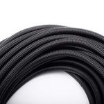 ZhiYo 50 FT 1/2 Wire Loom Split Tubing Auto Wire Conduit Flexible Cover Plastic Cover for Electrical Wires & Cables High Temperature (-40F to 257F)