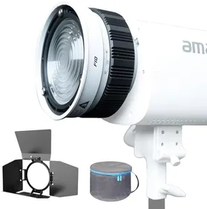 Fresnel Lens, Bowens Mount Focusable Lens Compatible with Aputure Storm 400X/Amaran 60D/XS/100X/D, Godox SL60 etc(≤200W)