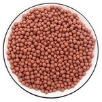 Clay Pebbles Rocks Gardening Ceramsite, Orchid Hydroponic Grow Media, Ceramsite Balls Horticultural Plant Top-Dressing Decorative Rocks for Aquaponics, Drainage Water, Purification, Cultivation, 2lb