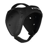 Wrestling Headgear - BJJ Headgear - Grappling Headgear - Ear Guard - Ultra Soft Ear and Head Guard (Black, Adult)