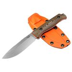 Benchmade - Saddle Mountain 15002 Hunting Knife with Orange G10 Handle (15002-1)