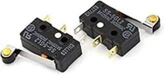 Micro Switches Limit Switch 2pcs/lot Black SS-5GL2 Limit Switch Microswitch Hinge Roller Lever SPDT 3Pin Subminiature Basic Industrial Switch