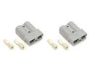 Surcle Anderson Double Pole 50A Plug Connector (Grey 1 Pair)