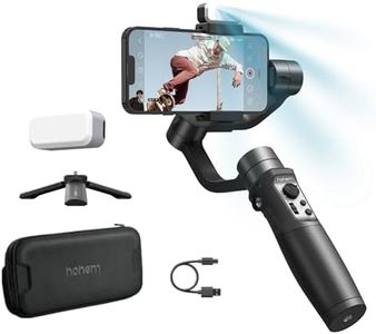 hohem iSteady Mobile Plus Kit, Smartphone Gimbal Stabilizer,3-Axis Phone Gimbal w/Fill Light,360° Infinite Rotation,Max Payload 280g,Android and iPhone Gimbal,YouTube TikTok Video Vlogging Stabilizer