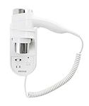 Corby Kendal 1600W Wall Mounted Hair Dryer with Shaver Socket - White