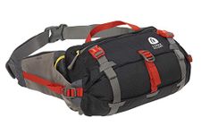 Sierra Designs Flex Lumbar Waist Pack, 3-6L Peat, Hiking Waist Bag with Water Bottle Holder, Adjustable Volume, and More