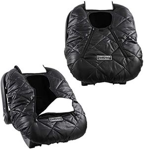 Cozy Cover Premium Infant Car Seat Cover (Black) with Polar Fleece - The Industry Leading Infant Carrier Cover Trusted by Over 6 Million Moms for Keeping Your Baby Warm