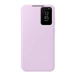 SAMSUNG Polyurethane Polycarbonate Thermoplastic Polyurethane Galaxy S23 S View Wallet Phone Case,Protective Cover W/Card Holder Slot,Finger Tap Clear Window,Us Version,Ef Zs911Cvegus,Lavender