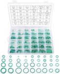 ESEWALAS 495 Pieces Automotive AC O-Rings Kit,SAE Metric O Ring Kit with O-Ring Pick & Installation Tools,Car Air Conditioning AC Rubber O-Ring Gasket Assortment Set for Car Repair, 661DJMFQ001