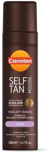 Carroten Self Tan Mousse Dark, Violet Base for Warm Undertone 6.7oz