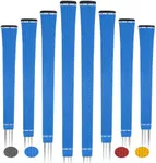 BYBOMYA Golf Grips 8 Pack Soft Comfortable Non-Slip Grip Set Standard/Midsize 4 Colors All-Weather Arthritic Grip Men & Women