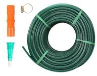 AROLON Green High Presure Heavy Duty Braided Water Pvc Hose Pipe For Garden,Car Wash, Floor Clean (1/2INCH 50MTR)