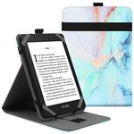 VOVIPO Universal 6 Inch kindle Paperwhite Protective Case, Folio Stand Cover for Kindle/Kobo/Tolino/Pocketbook/Sony 6 inch eReader,With Multiple Viewing Angles-Marble Blue