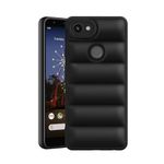 Amazon Brand - Solimo Puffer Case Camera Protection Soft Back Cover for Google Pixel 3A XL - Black