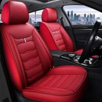 manchoose Car Seat Cover Compatible with Subaru Impreza Outback Sport, Comfortable Non-Slip Leatherette Automotive Breathable Wear Resistant Red