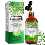 VXHDAG Rosemary Oil for Hair Growth & Skin Care - 100% Pure Rosemary Essential Oil for Eyebrow and Eyelash, Nourishes The Scalp, Stimulates Hair Growth for Men Women 120ML