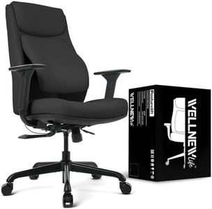 Posturelift Ergonomic Office Chair Adjustable Lumbar Support, Seat Depth, Leather Chair, Adjustable Armrest, High Back Home Office Desk Chairs for Posture and Back Pain.