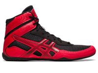 ASICS Men's MATCONTROL 3 Wrestling Shoes, Black/Classic Red, 8.5