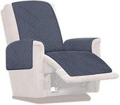 Muross Reversible Recliner Chair Protector, Waterproof Furniture Protector Slip, Nonslip Recliner Cover 1 Seater Chair Sofa Slipcover Armchair Furniture Protector Couch for Pets (Gray)