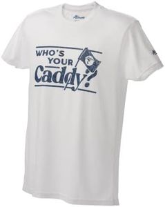 Frogger Golf – Who’s Your Caddy Men’s T Shirt – Regular Fit Pre Shrunk Tee Shirt for Men & Women –Made in The USA - White, XL