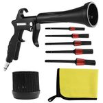 HANDY Tornado Air Cleaning Gun with Rubber Guard and Brass Adjustable Air Flow Nozzle Air Gun for Compressor Pneumatic Tool for Dust Cleaning Car Detailing