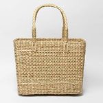 Habere India-All the Cultures Fabricating India Picnic Baskets | Lunch Basket | Cane or Jute Basket | Cane Basket for Gifting | Wicker Baskets (Plain Beige)