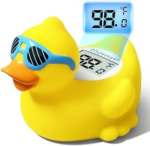 Baby Bath Thermometer Duck – Color-Changing Infant Bathtub Thermometer with Auto Temperature Alert, Waterproof Floating Toy for Newborns & Toddlers