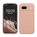 kwmobile Case Compatible with Google Pixel 8a Case - TPU Silicone Phone Cover with Soft Finish - Antique Pink Matte