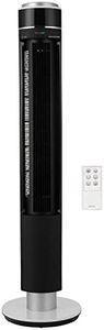 EcoAir Halo Tower Fan, Low Energy 47"/49", Low Power Consumption from 2.8 Watts/hr, 12 Fan Speeds, 0.5-12 Hour Timer, Remote Control, Oscillation Function, Sleep Mode, Nature Mode