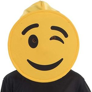 Dress Up America Winking emoticon Mask for Kids, Funny Head Mask Accessory (one size)