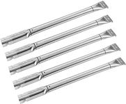 YIHAM Gas BBQ Grill Pipe Tube Burner Replacement Parts for Perfect Flame, Charmglow, Kitchen Aid, Costco Kirkland, Jenn Air, Member's Mark, Nexgrill, 16 15/16 inch, Set of 5, KB815