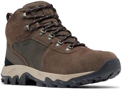 Columbia Newton Ridge Plus 2 Suede WP, Botas De Senderismo, Hombre, Marrón (Cordovan/Spice), 41 EU