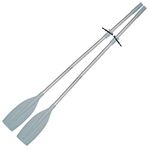 Oceansouth Heavy Duty Pair of Oars 78" Long with Oar Locks, Split Shaft