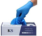 Kashi Surgicals Powder Free Nitrile Hand Gloves (Pack of 50) Medium Food Grade, Non Tearable, Ce & Fda Approved, Made In Malaysia, Blue