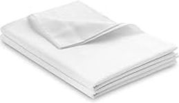 SILIPA Flat Sheet King Size Sold Separately 1-Piece Only Extra Soft Brushed Microfiber Machine Washable Wrinkle-Free Breathable Easy Care (White, King)