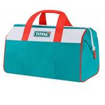 Total 16" Strong Multicolor Tool Bag with 14 pockets (8 internal, 6 external), max load 15kg. Double-layer fabric, water-resistant for Carrying hand and Power tools. - THT261625