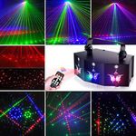 9 Eyes Laser Projector LED RGB DMX Strobe Stage Light DJ Disco Party Lighting