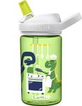 CAMELBAK Eddy+ Kids Everyday Water Bottle - Strong Drop Proof Design - BPA Free - Leak-proof - Dishwasher Safe - 400ml, Chef Dino