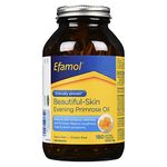 Efamol® - Beautiful-Skin Evening Primrose Oil, Clinically Proven to Improve Skin Moisture, Elasticity and Firmness, Wrinkles and Dull Skin, Naturally Rich in GLA -1000 mg 180 Softgel Capsules