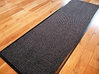 TrendMakers Dirt Stopper Carpet Runner 60cm x 160cm Grey/Black.With Non-Slip Back For Home office Kitchen