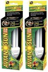 (2 Pack) Zoo Med AS‑C5 Avian Sun 5.0 Compact Florescent Bulb, 26-Watt