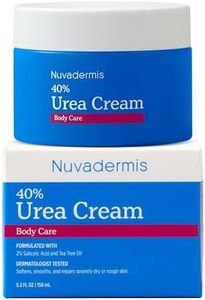 NUVADERMIS Urea Cream 40 Percent for Feet - 40% Urea Foot Repair Lotion - Maximum Strength For Dry Cracked Heels - 2% Salicylic Acid, Shea Butter, Tea Tree Oil, Vitamin E - 5.29 oz Jar