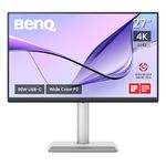BenQ MA270U, 27 Inch (68.58 cm), 4K IPS 3840x2160, 60Hz, Monitor for Mac,P3 Color Gamut, HDMI, Dual USB-C(90W PD),Brightness & Volume Control,HAS Stand,Display Pilot2.0,Integrated Mac Controls(Silver)