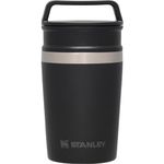 STANLEY Vacuum Mug, 0.23 L; Matte Black, Heat Retention, Cold Insulation, Stainless Steel Mug, Tumbler, Coffee, Present, Dishwasher-Safe