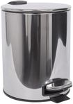 1x Chrome 5L Round Stainless Steel 