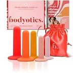 Bodyotics Silicone Dilators for Women – Pelvic Floor Exercise Set of 5 in Gradual Sizes