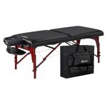 Master Massage 31" Extra Wide Montclair Pro Memory Foam Portable Massage Table Package with Reiki - Black