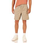 Amazon Essentials Men's 8" Inseam Relaxed-Fit Drawstring Walk Short (Available in Plus Size), Khaki Brown, XXL