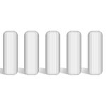 stonylab 5-Pack Stir Bar Set, 20 mm PTFE-Coated Magnetic Stirring Bars White Stir Mixer for Stirrers, 5 PK